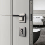 Square Space Folding Bedroom Door Handle with Lock